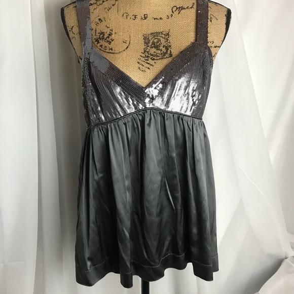 Moda International Tops - Moda International Silk Sequin Camisole Top